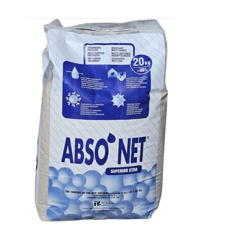 Sac de 20 kg granulés Absorbants tous liquides minéral attapulgite calcinée usage routier NF P98-190 Sac de 20 kg granulés Absorbants tous liquides minéral attapulgite calcinée usage routier NF P98-190