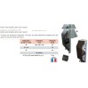 Paire de butoirs de quai camion à ressorts 600x200x160 mm bas Paire de butoirs de quai camion à ressorts 600x200x160 mm bas