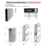 Profil de Réhausse de camion aluminium 6600 mm hauteur 140 mm Profil de Réhausse de camion aluminium 6600 mm hauteur 140 mm
