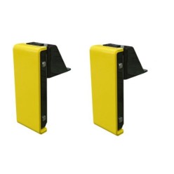 PAIRE DE BUTOIRS FIXES HAUT ACIER 550x220x103 mm