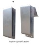 PAIRE DE BUTOIRS FIXES HAUT ACIER galva 550x220x103 mm 1 haut 1 bas