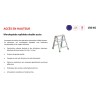Marchepied aluminium 3 marches pliant double accès capacité 150 kg professionnel Marchepied aluminium 3 marches pliant double accès capacité 150 kg professionnel