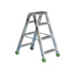 Marchepied aluminium 5 marches pliant double accès capacité 150 kg professionnel