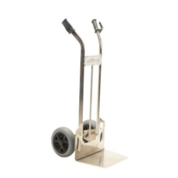 Diable de manutention en aluminium charge 200kg avec Roues increvables