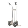 Diable de manutention en aluminium charge 200kg avec Roues increvables