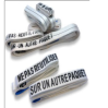 élingue textile sans fin jetable 3m 1T inscription 'NE PAS REUTILISER'