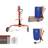Chariot porte-fût 220 litres à rebord 250 kg largeur 860 mm DTW250 Chariot porte-fût 220 litres à rebord 250 kg largeur 860 mm DTW250