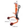 Chariot porte-fût 220 litres à rebord 300 kg DT300 Chariot porte-fût 220 litres à rebord 300 kg DT300