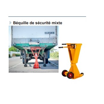 Béquille de sécurité Mixte pour remorque à quai