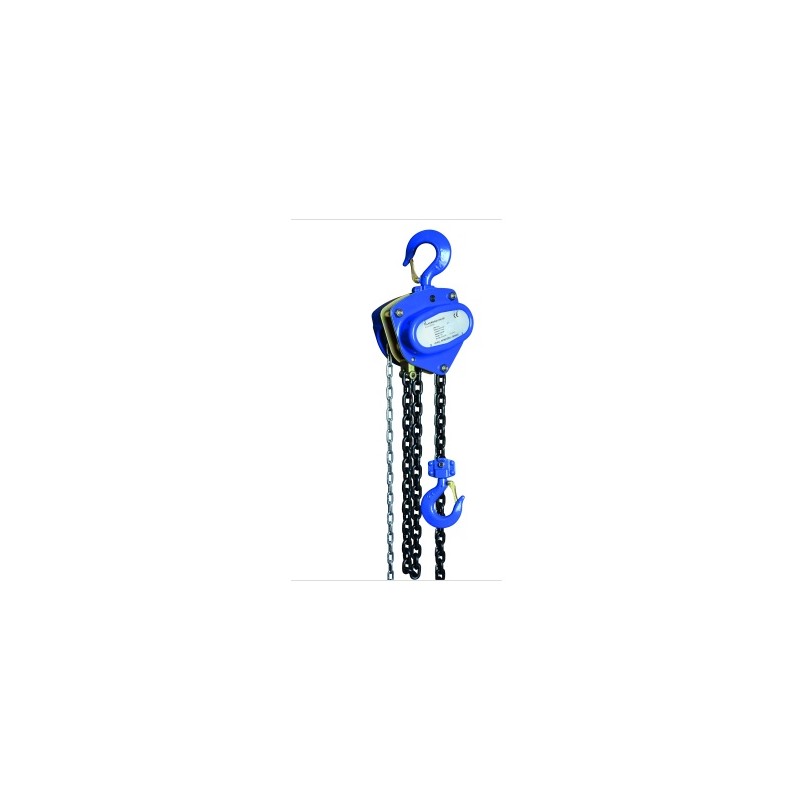PALAN MANUEL A CHAINE 3T LONGUEUR 6M GRADE 80 EN 817-7 ANTI CORROSION