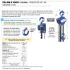 PALAN MANUEL A CHAINE 3T LONGUEUR 6M GRADE 80 EN 817-7 ANTI CORROSION