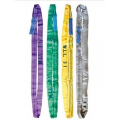 élingue tissu ronde longueur 1M00 CMU 1T techlon Violet RONDE SANS FIN imperméable anti coupures