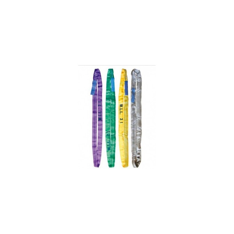 élingue tissu ronde longueur 1M00 CMU 1T techlon Violet RONDE SANS FIN imperméable anti coupures