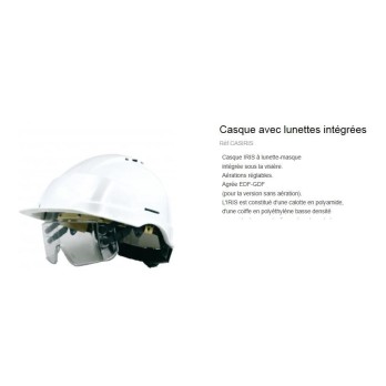 CASQUE IRIS2 à lunette masque intégré sous la visière CASIRISBL2