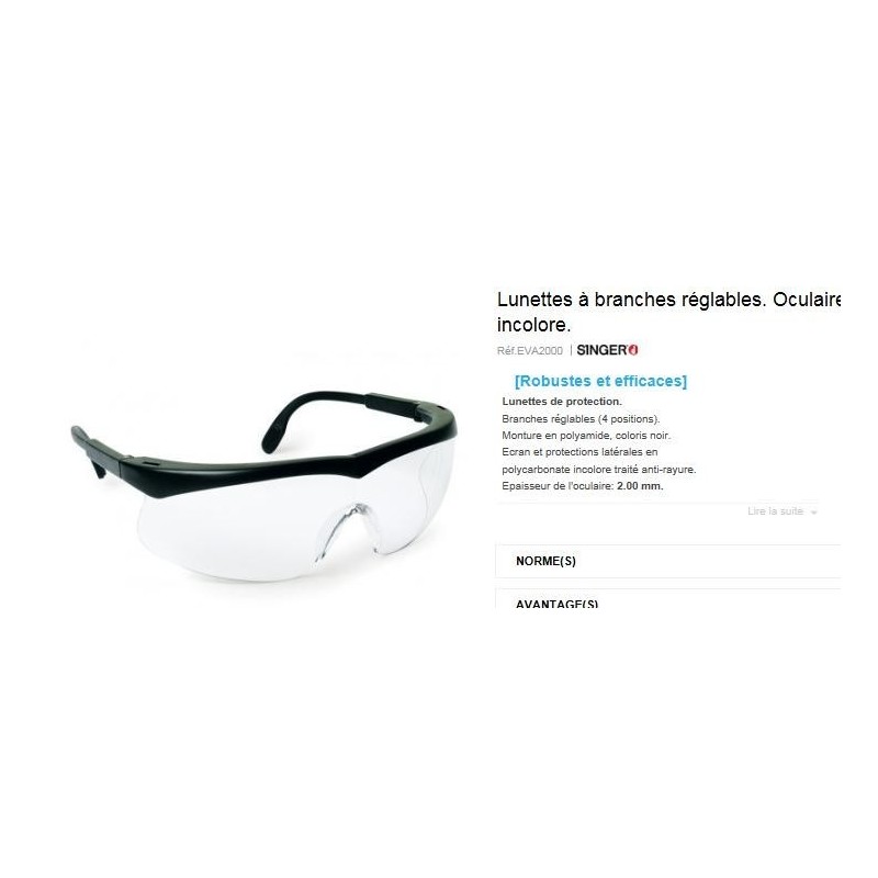 LUNETTES OCULAIRE POLY INCOLOR
