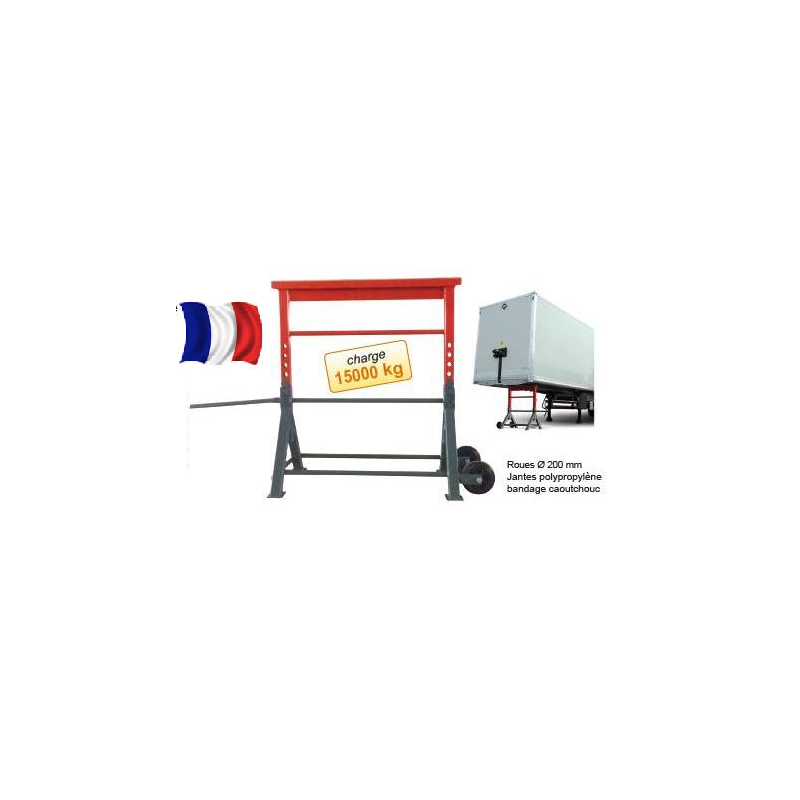 Tréteau de sécurité pour quai de chargement camions 15T 1040 - 1280 mm