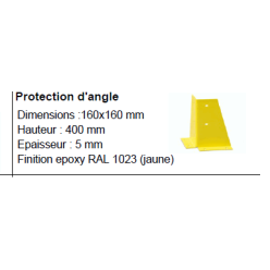 Protection d'angle 160x160x400 mmProtection d'angle 160x160x400 mm