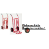 Diable acier repliable 200 kg Roues increvables 