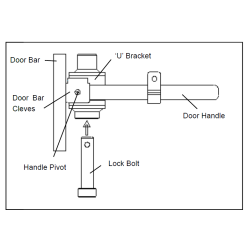 Antivol de container à clé DOOR BARRIER - sécurité des containers à l'export / barre antivol de container