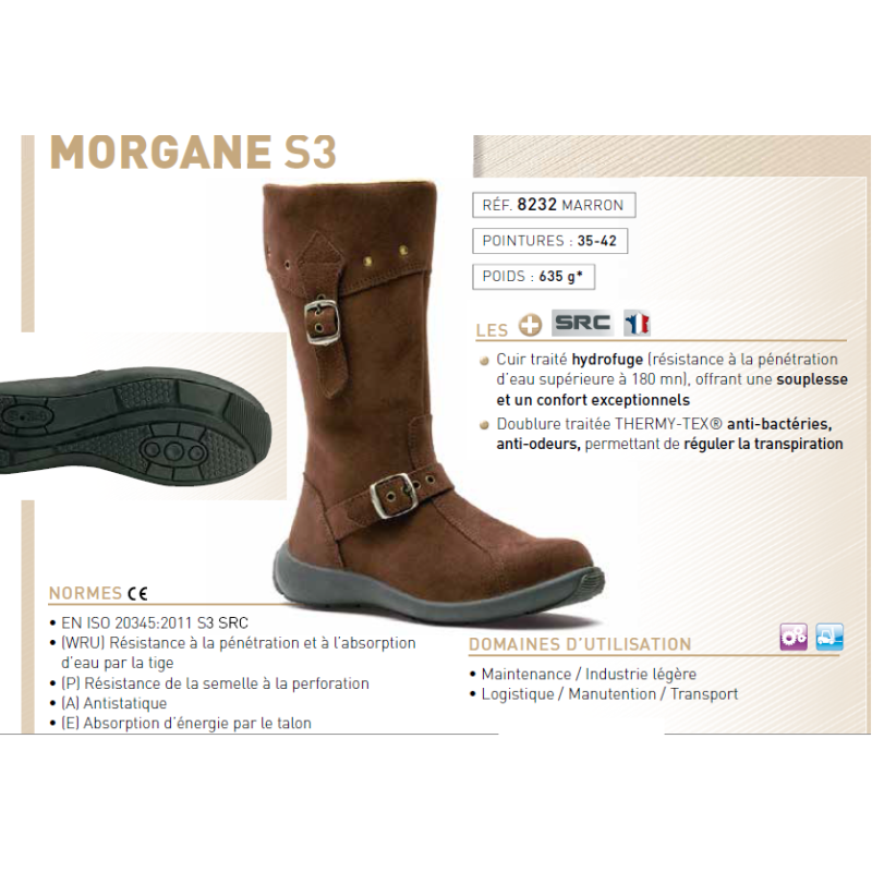 Bottes de sécurité femme moderne S3