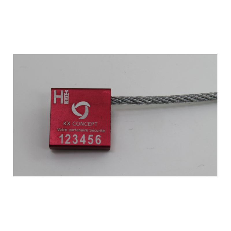 Scellés de sécurité câble 3.5 mm x 300 mm ISO17712 2013 haute sécurité numérotés