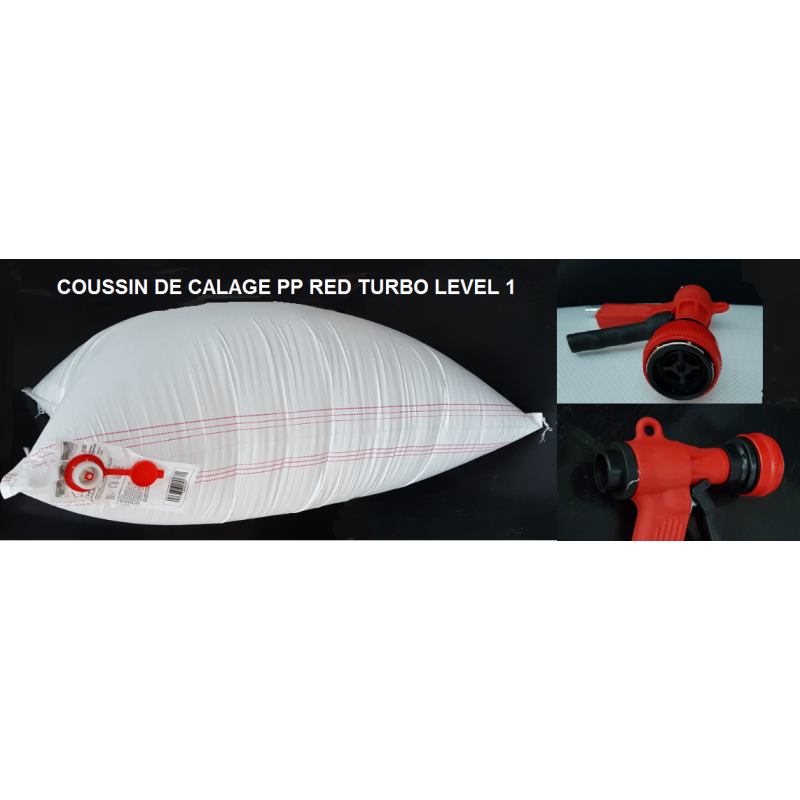 Coussins de calage pour calage des palettes en container maritime 90x180 cm PP RED TURBO