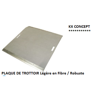 plaque de trottoir livraison  Lxl: 935 x 800 mm Deniv +40 a +190 mm charge 750 kg