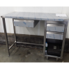 Table de travail en  Inox à tiroirs  1000x1300x600 mm 