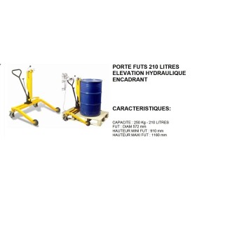 Diable acier double pelle rabattable roues increvables 300 kg