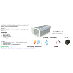 kit d'isolation thermique pour container 40P sans plancher