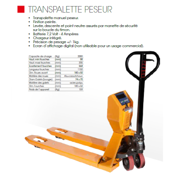 Transpalette peseur 2T 1150x568