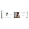 Borne à Gel Hydro Alcoolique sans contact en INOX ANTI PROPAGATION COVID19 Borne à Gel Hydro Alcoolique sans contact en INOX ANTI PROPAGATION COVID19
