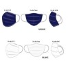 Masque Barrière à plis en tissu réutilisable pour lutter contre la propagation du COVID19 Masque Barrière à plis en tissu réutilisable pour lutter contre la propagation du COVID19