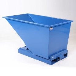 Benne auto-basculante 900 litres à déchets avec fourreaux 1600x860x870 mm
