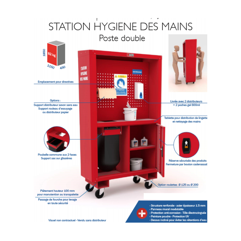 Station hygiène des mains anti COVID19 Station hygiène des mains anti COVID19