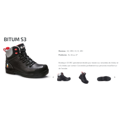 Chaussures de sécurité BITUM S3