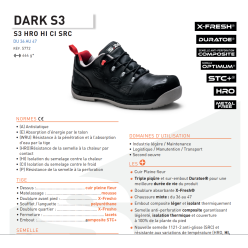 Chaussures de sécurité HRO S3 DARK