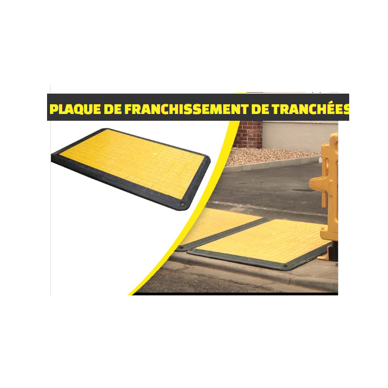 PLAQUE DE FRANCHISSEMENT DE TRANCHÉES 1M50 X1M00 charge 3T5
