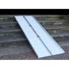 Rampe d'accès rampe pour fauteuil roulant ou diable de manutention en aluminium pliante longueur  180 cm