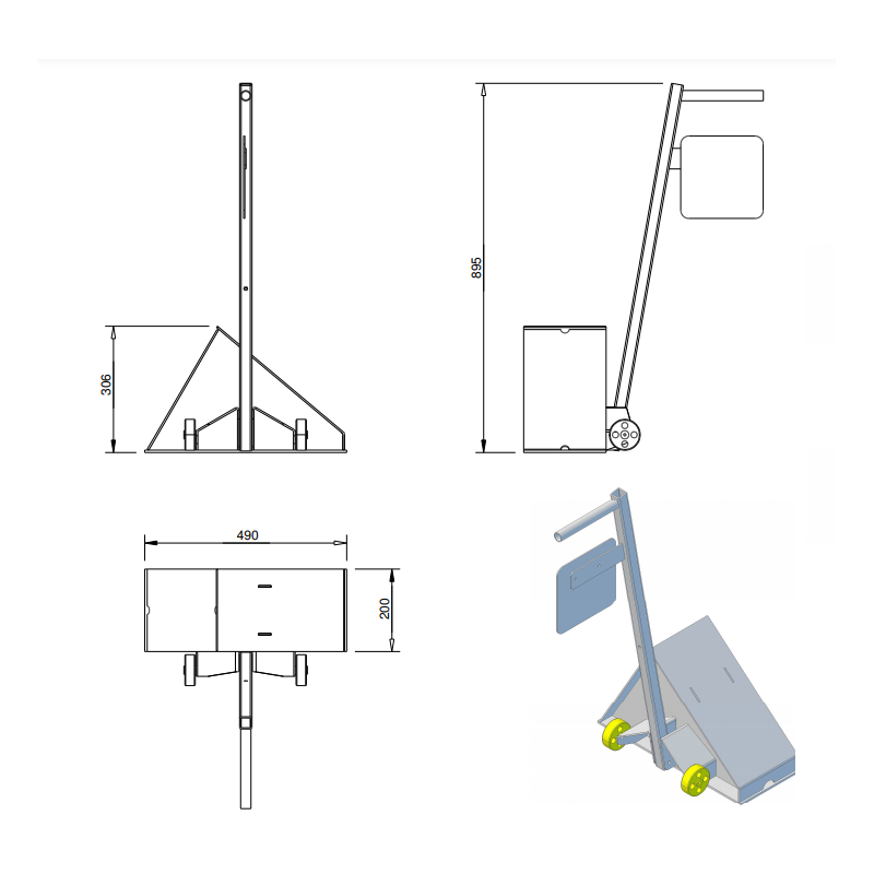 Cale de voiture Auto-Stop blanc (L x l x H: 25 x 14.8 cm x 10 cm, béton)