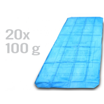 Absorbeurs d'humidité en PLANCHE 2000 grammes : Desiccant Blanket 20 X 100 Gr