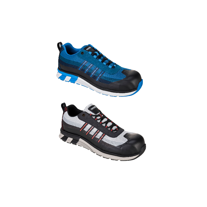 Chaussures de sécurité 100% non-métallique OlymFlex London SBP AE Bleu/Noir ou Gris/NOIR FT16
