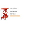 table elevatrice manuelle 800 kg 470/1410mm