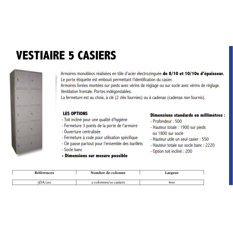 Armoire Vestiaire Industrielle Bulky 3 Portes - Vert - Coin Dent - Armoire  Vestiaire