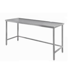 Table inox professionnelle sur pieds 1200x700x750 mm inox 304