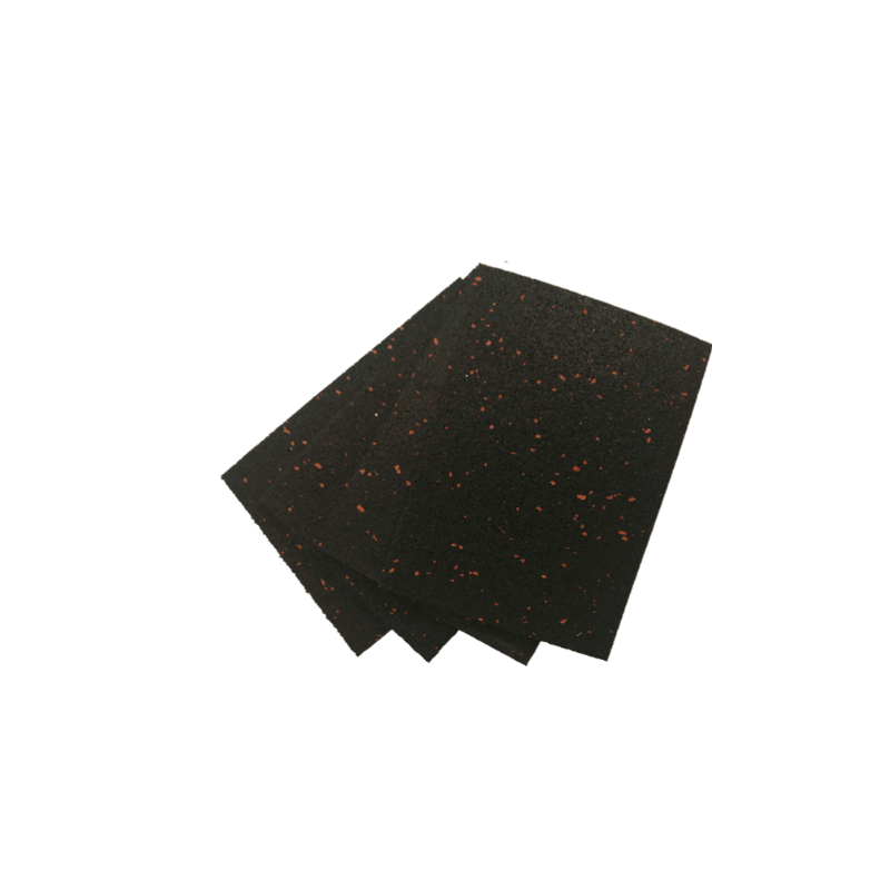 Patin caoutchouc / antidérapant / plaque diamantée - 4,7 mm / 91 cm x 22,8  m / noir