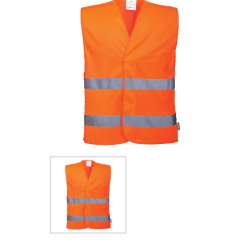 Gilet de sécurité  haute visibilité C474 jaune fluo ou orange fluo